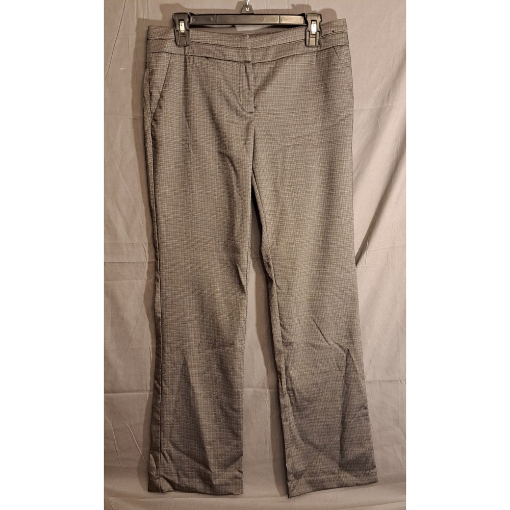 New York & Company Stretch Dress Pants Women's Size 6 Black Gray